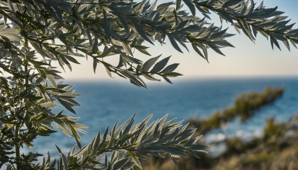 Artemisia - A Silvery Coastal Plant
