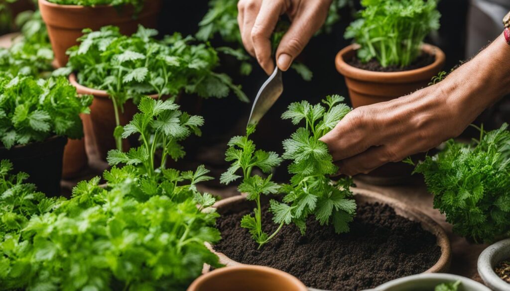 Harvest parsley