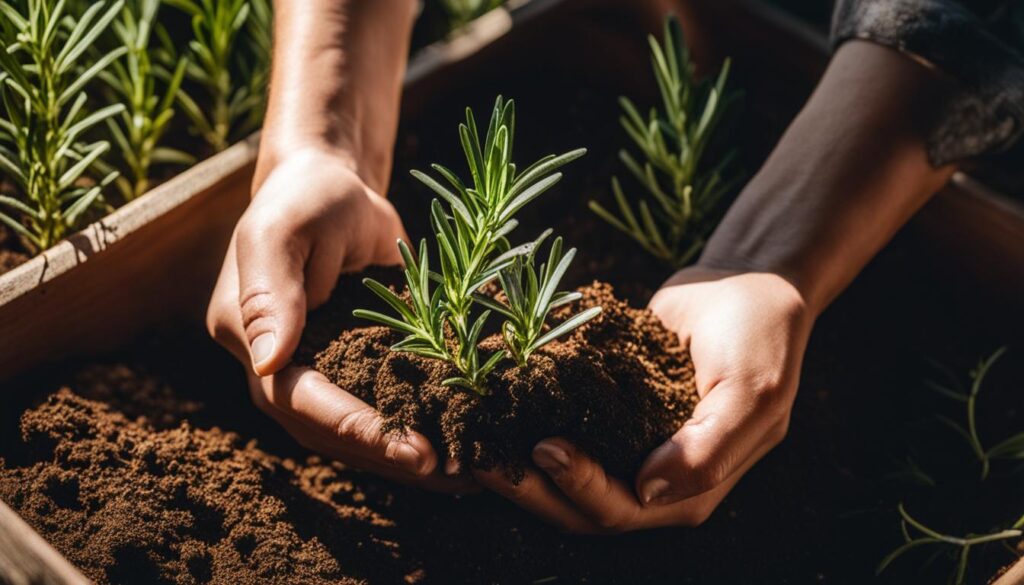 Harvest rosemary