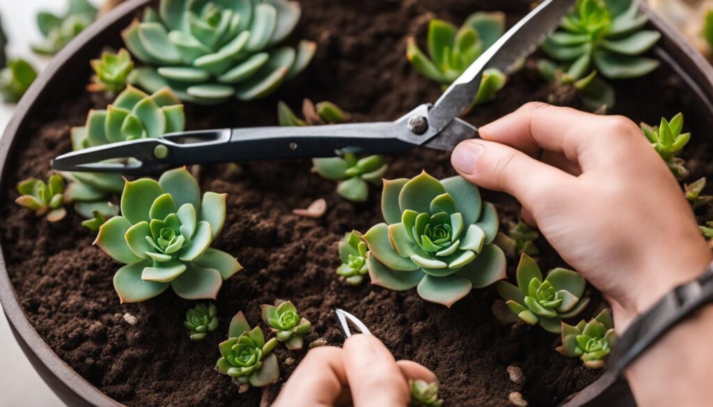 Propagating Succulents from Stem Cuttings