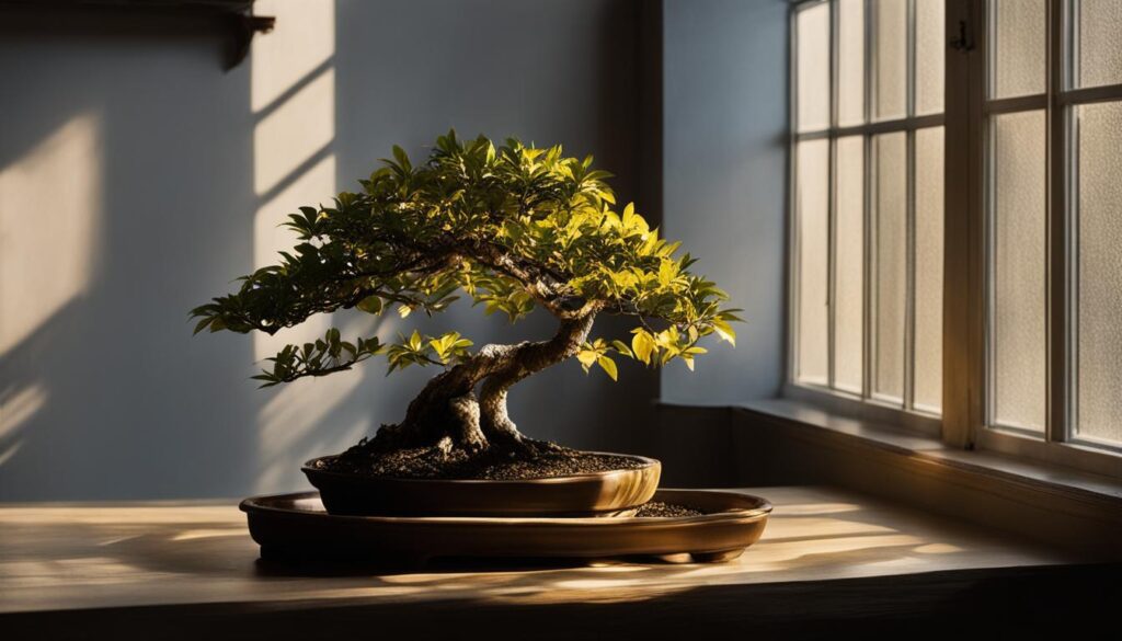 Signs of Light Deprivation in Bonsai