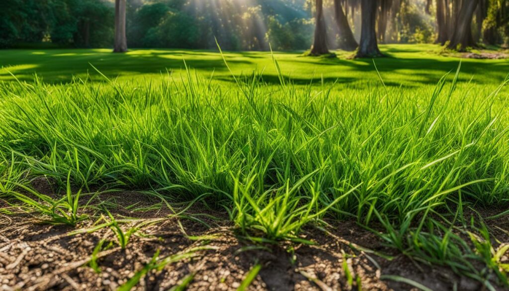 St. Augustine grass spreading ability