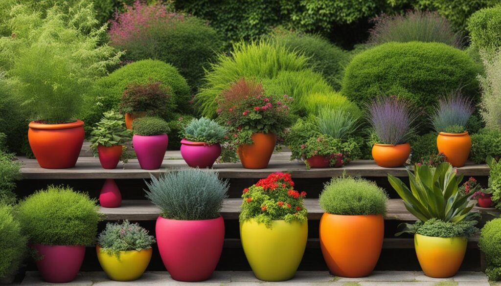 color for outdoor pots