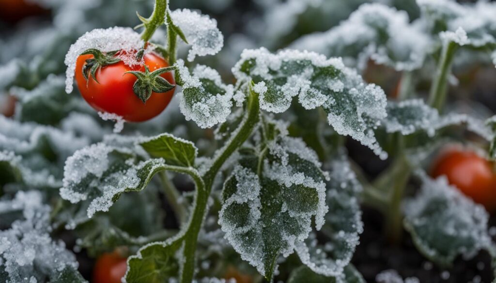 frost damage to vegetables