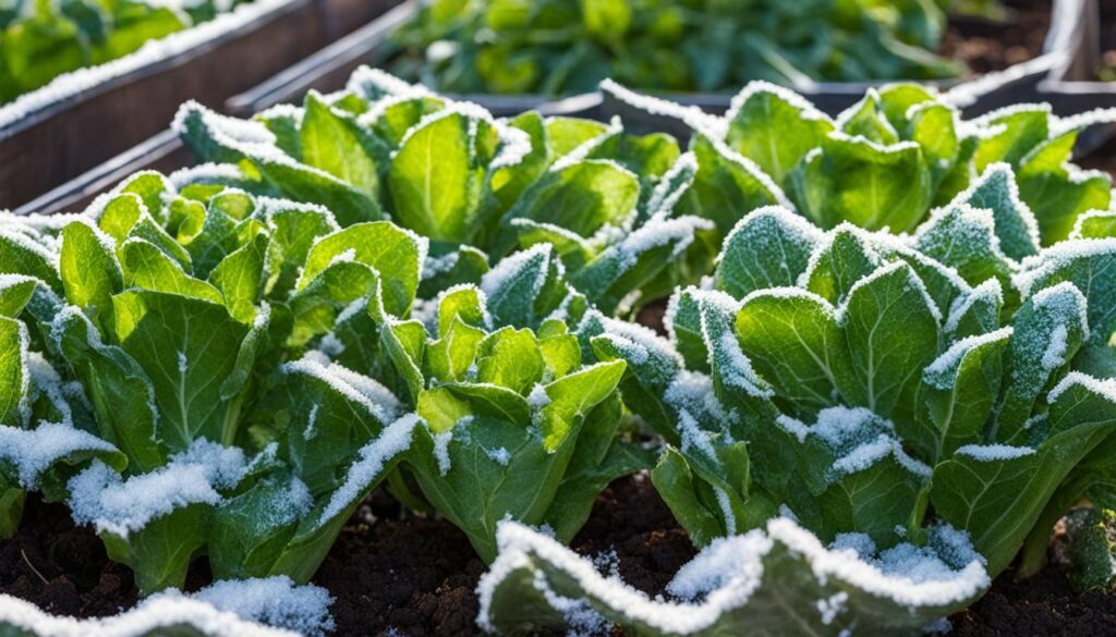 frost resistance of vegetables