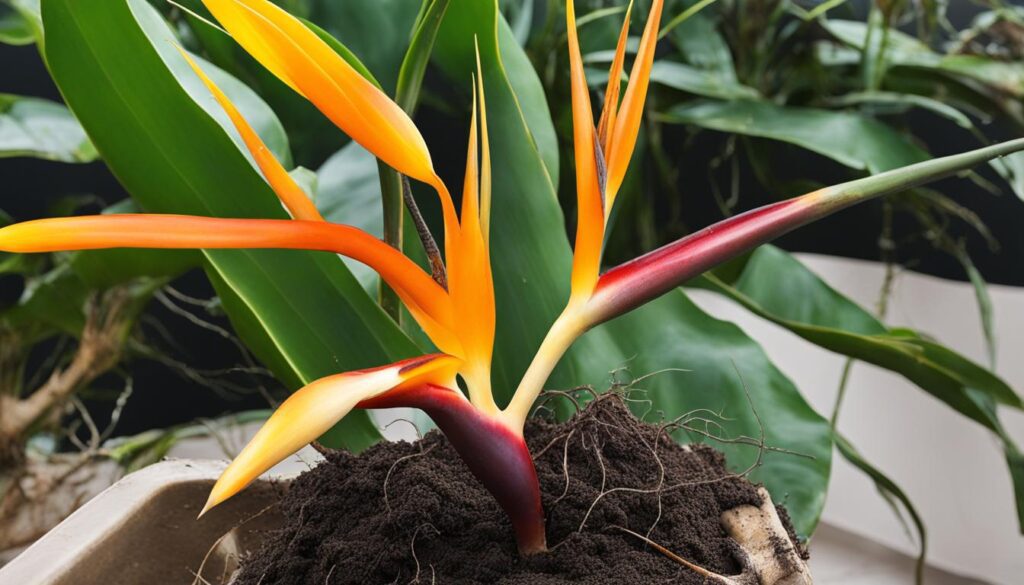 propagate bird of paradise from root cuttings