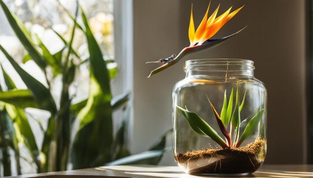 propagating bird of paradise without roots