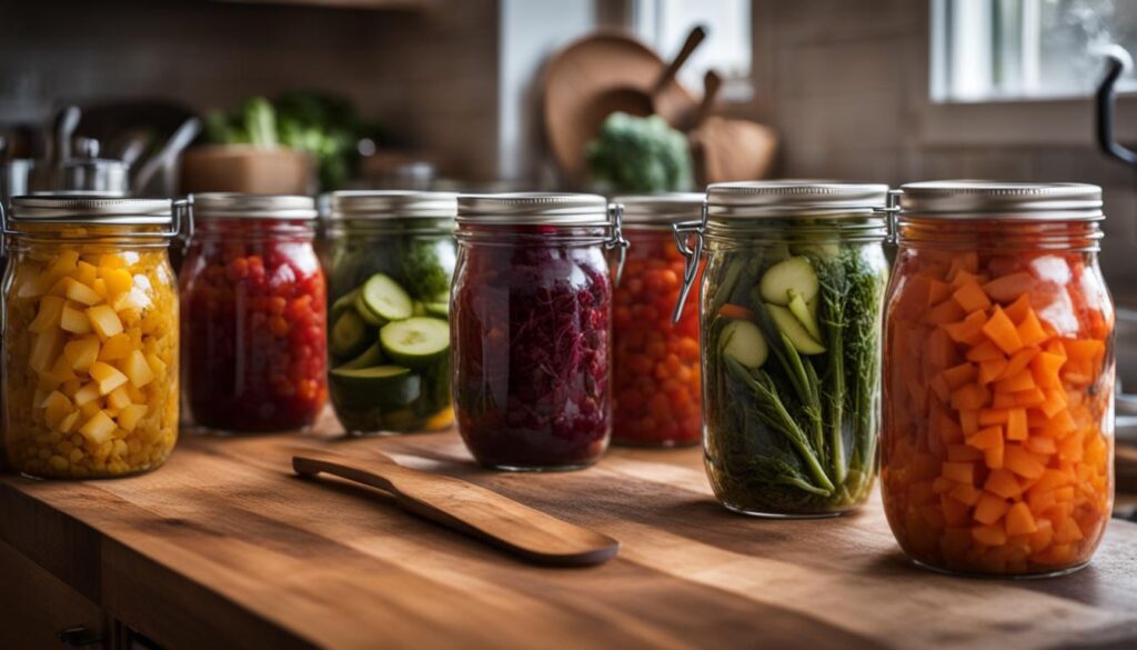 Canning vegetables