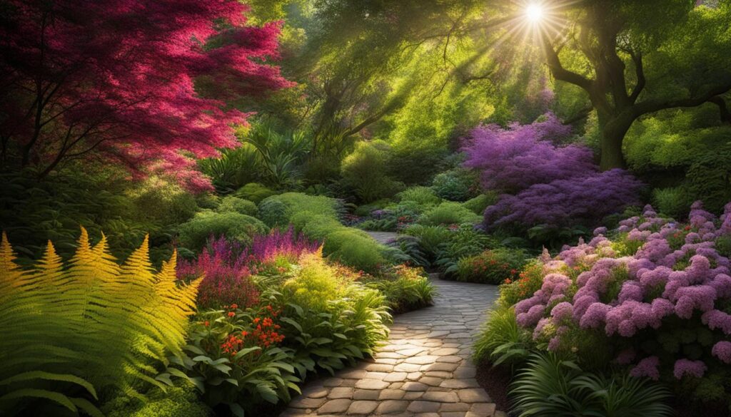 Colorful Shade Garden