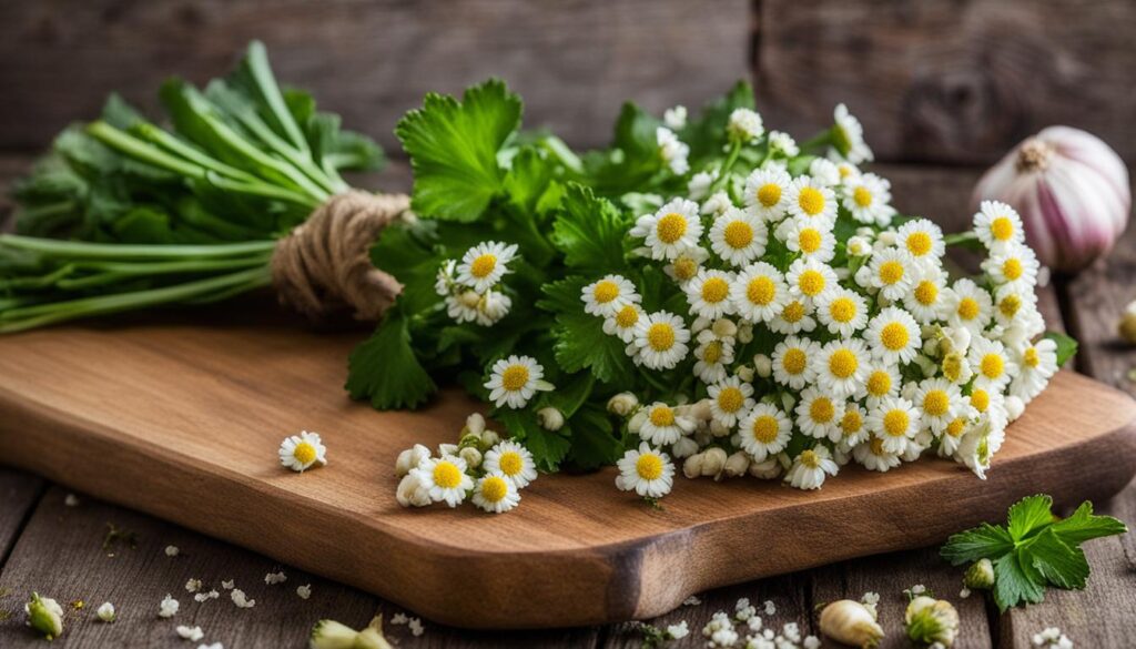 Feverfew, Garlic, and Ginger for Medicinal Purposes