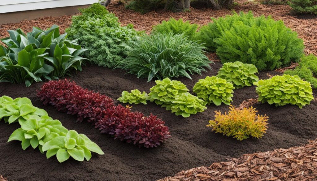 Mulching specific plants, shallow-rooted plants, and cold-sensitive plants