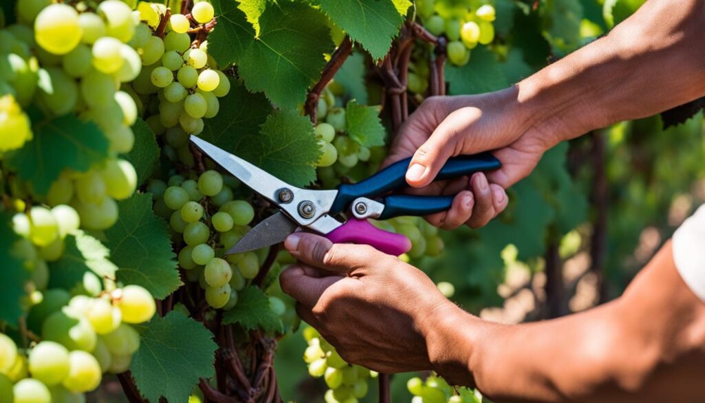 Pruning and Training for Cotton Candy Grapes