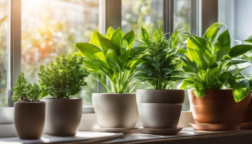 adjusting lighting for indoor plants