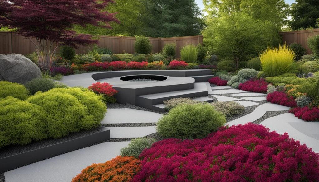 color in contemporary gardens