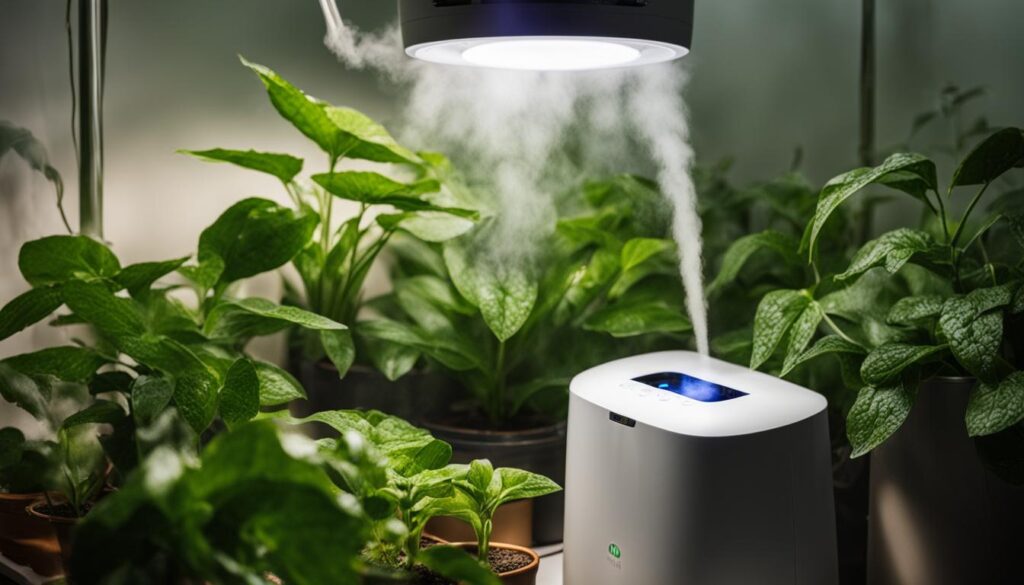 controlling humidity with a humidifier