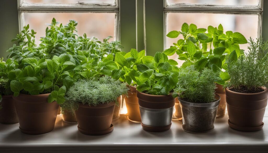 indoor herb garden