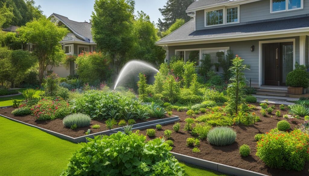 install automatic garden irrigation system