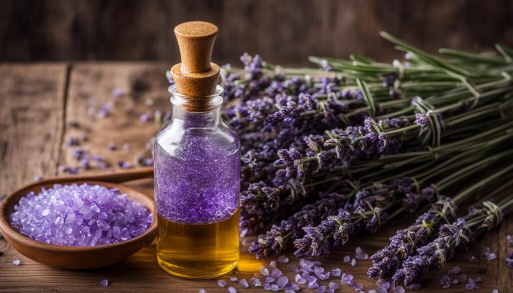 lavender-infused oil