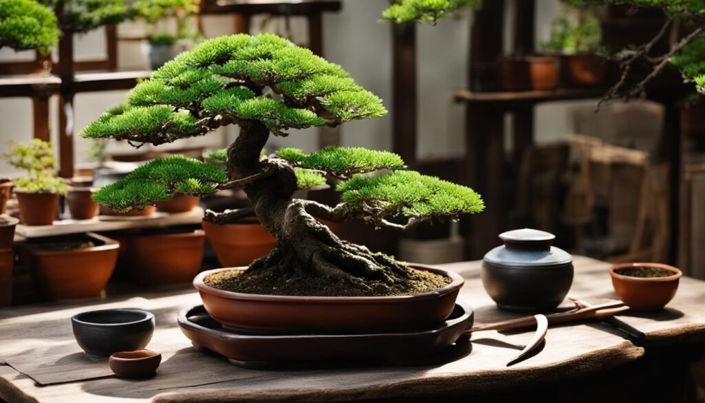 managing bonsai tree size