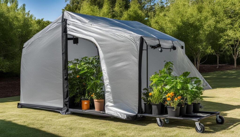 move grow tent to cooler location
