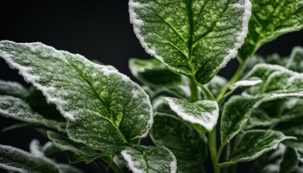 powdery mildew on houseplants image