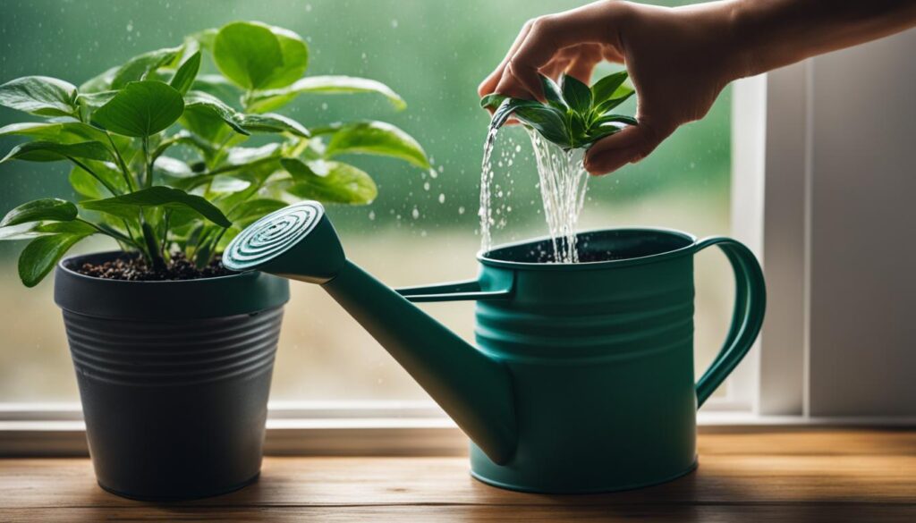 rainwater for indoor plants