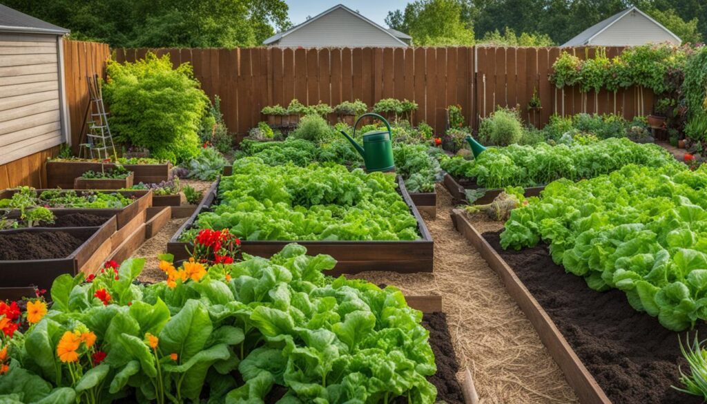 successful vegetable garden