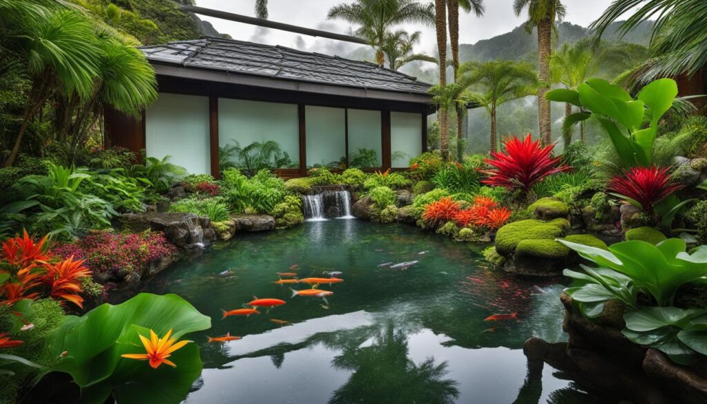 tropical garden image