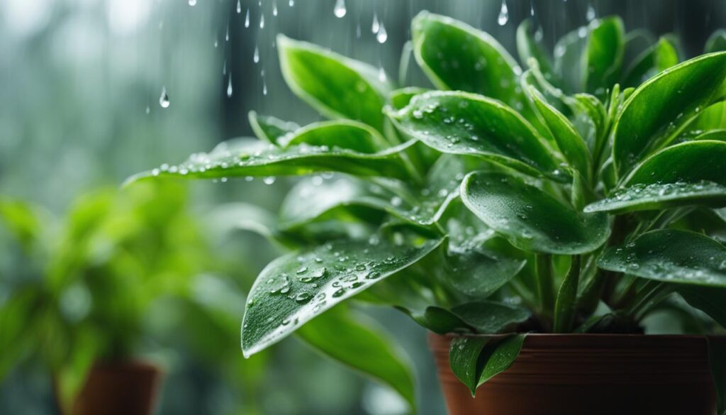 Increase humidity for houseplants