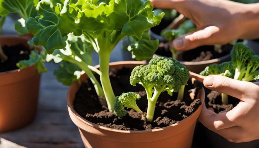 Planting Broccoli Stem