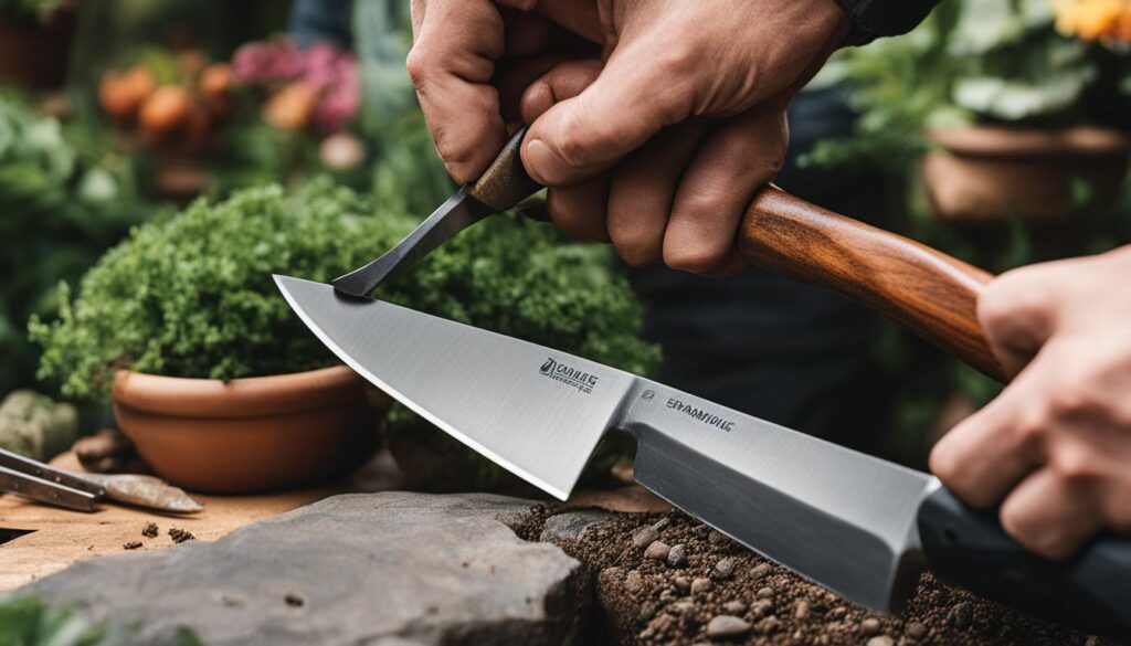 Sharpen Garden Knives