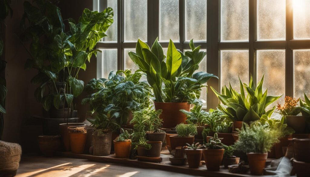 Temperature for houseplants in winter