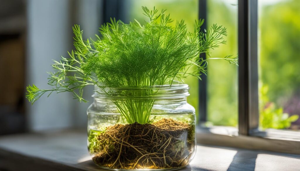 conditions for growing dill cuttings