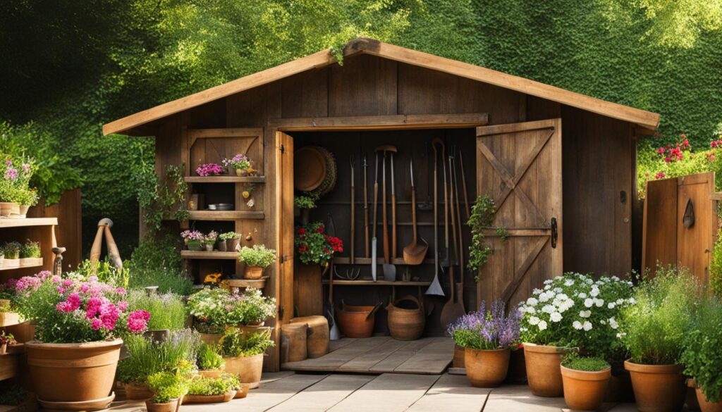 garden shed storage