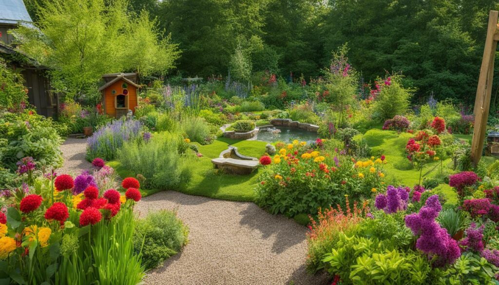 kid-friendly garden