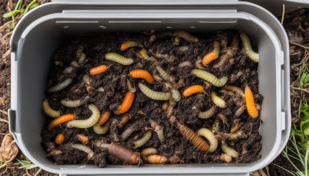 organisms in worm bin