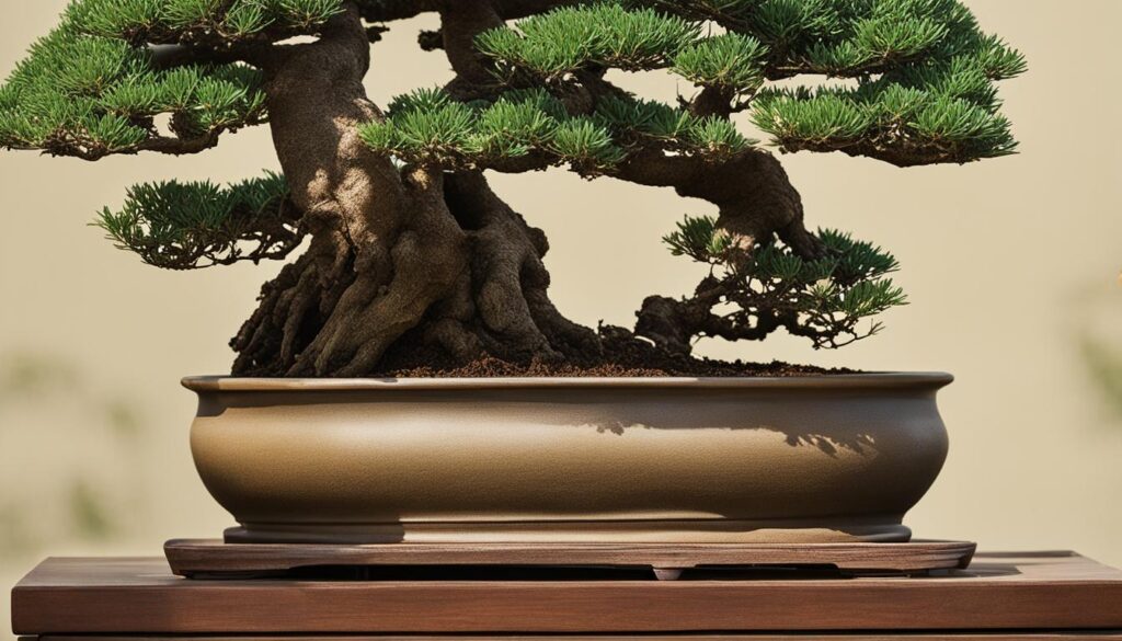 repotting a bonsai