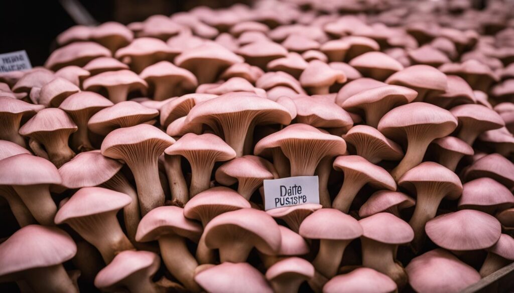 shelf life of pink oyster mushrooms