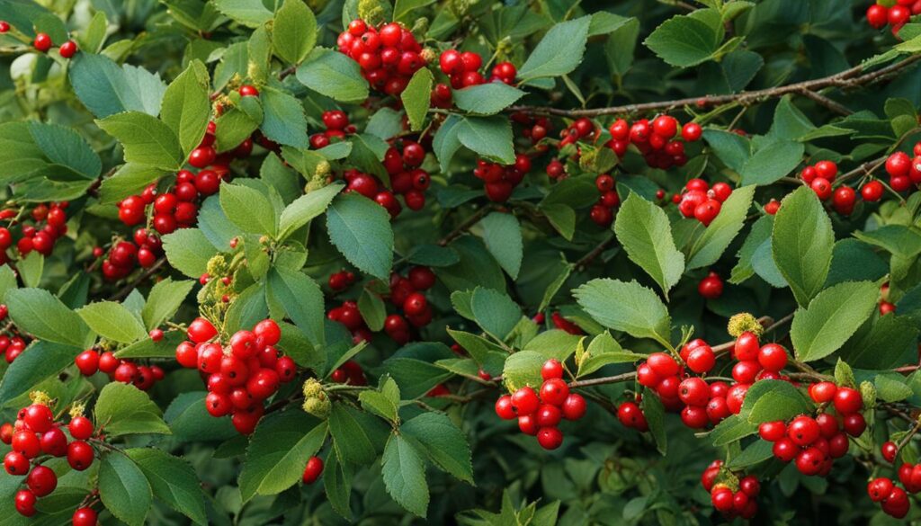 shrubs with berries
