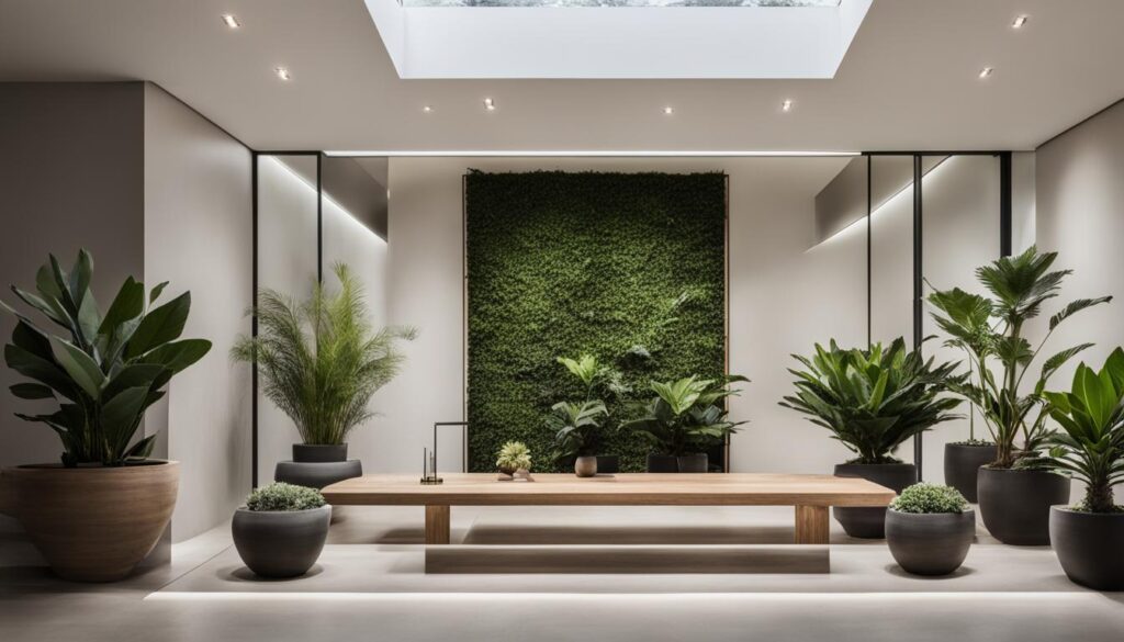 simplicity in indoor garden design
