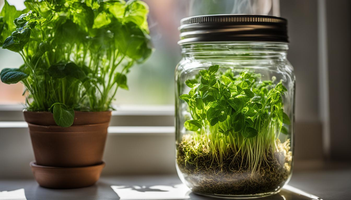 How To Grow Hydroponic Herbs In Mason Jars