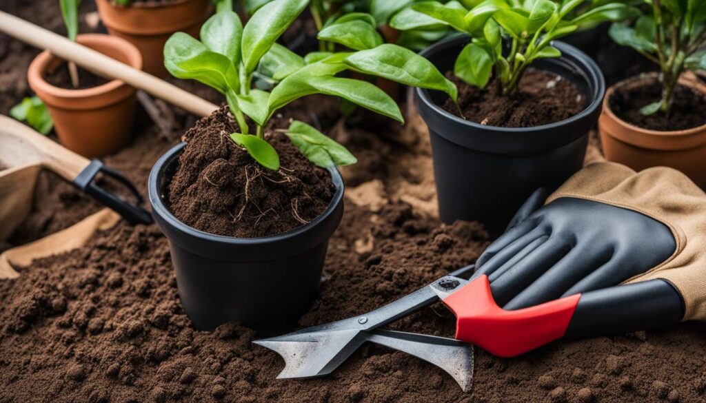 best practices for repotting plants