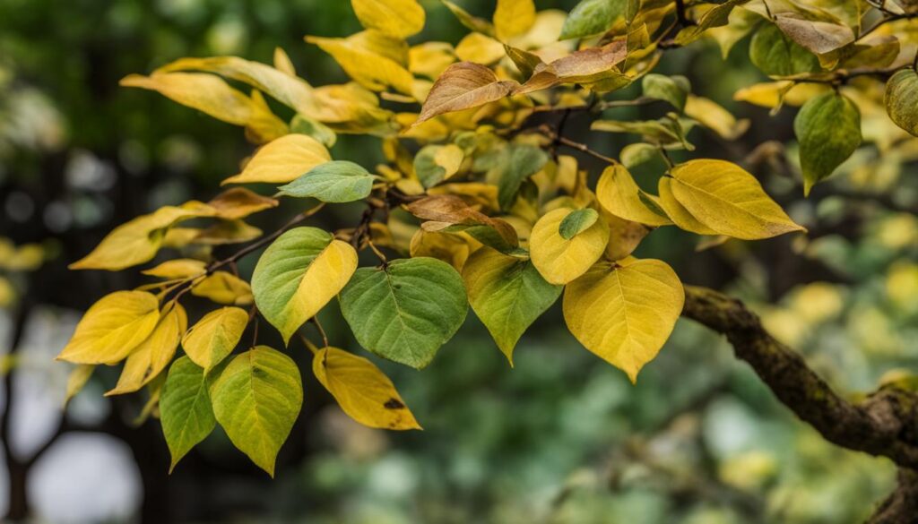 bonsai yellowing leaves