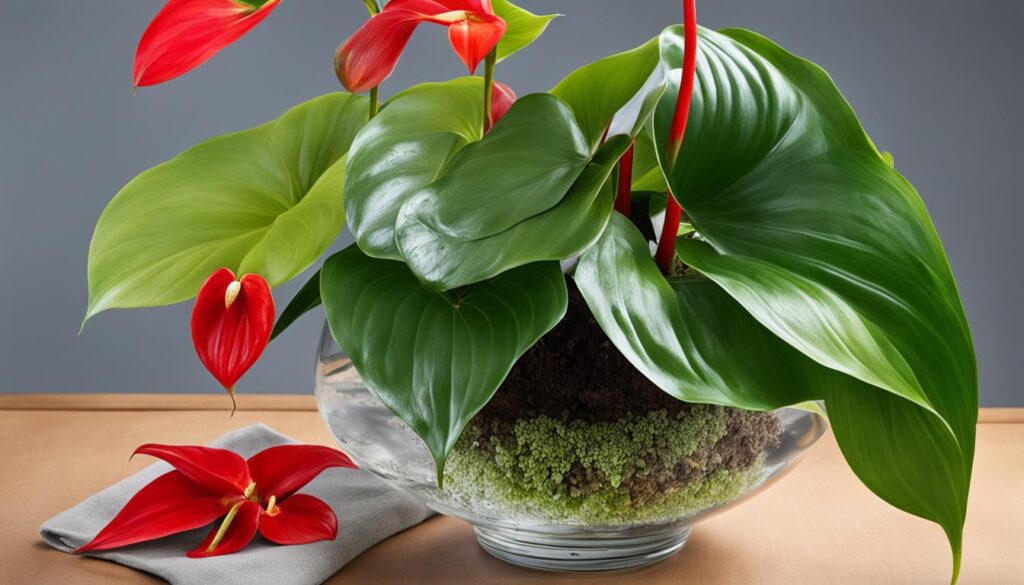 limitations of growing Anthurium in water