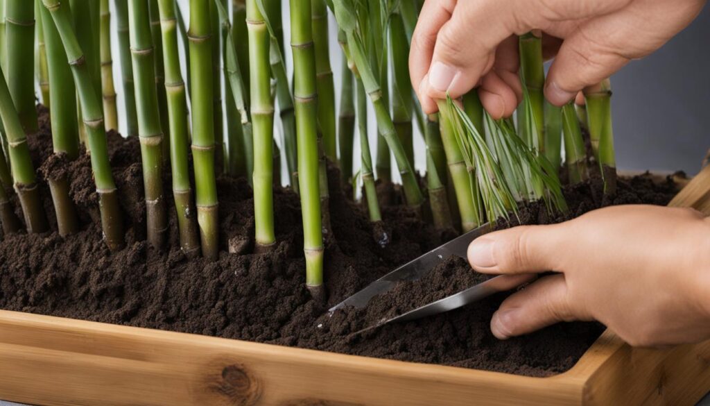 propagate bamboo from cuttings