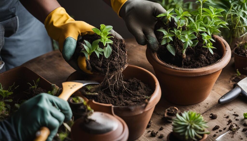 tips for repotting houseplants
