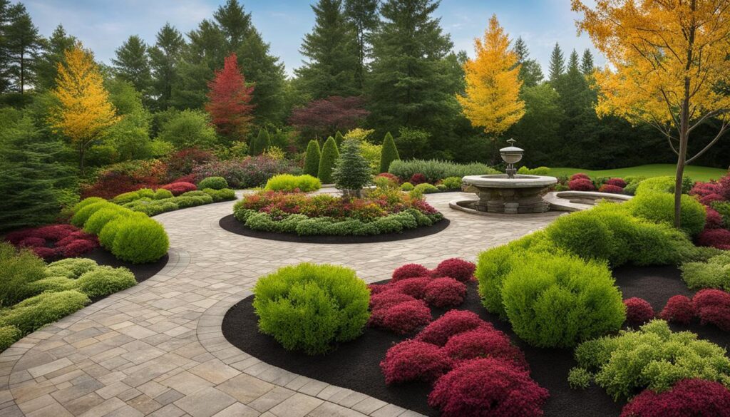 Setting the Plant for Combining Trees and Shrubs in Landscaping