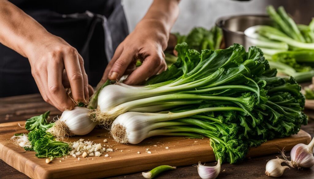 cooking with green garlic