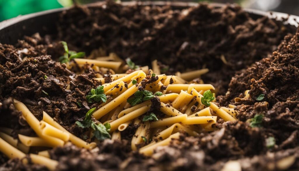 hot composting pasta