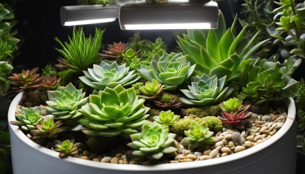 caring for succulents in a semi-hydroponic setup